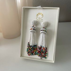 C&C California Long earrings glass beads